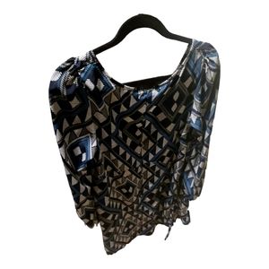 Everly patterned dress with tie